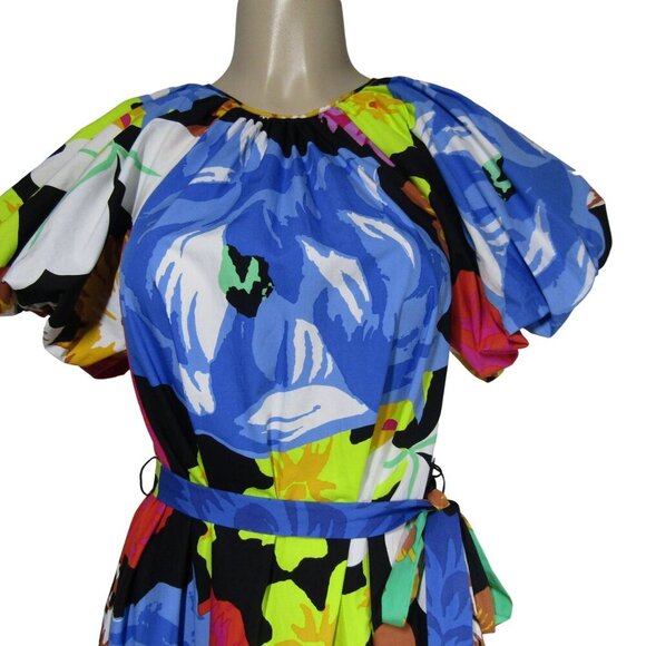 CHRISTOPHER JOHN ROGERS NWT XS Target ASYMMETRICAL Floral HIgh Low Ruffle Dress - Picture 2 of 12